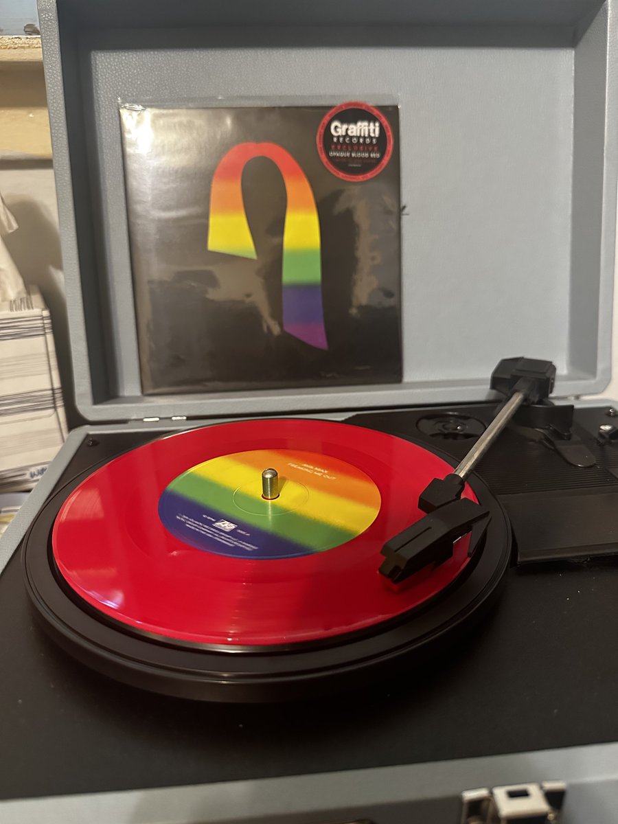 Celebrating pride month by playing my <a href="/GraffitiRS/">Graffiti Records</a> exclusive vinyl 🌈