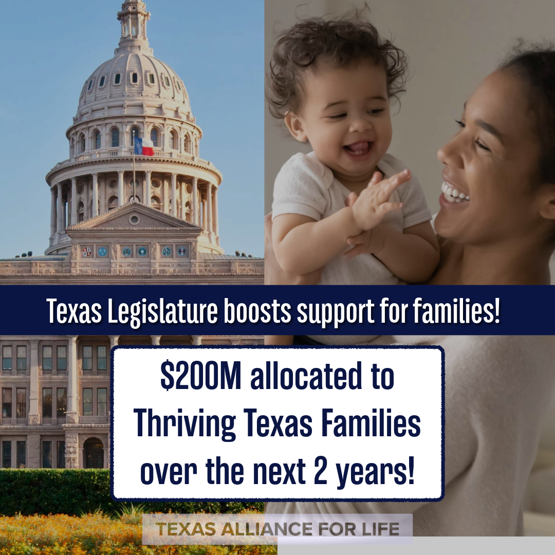 📈 The Texas Legislature increased funding for the Thriving Texas Families program to $200 million over the next two years.

This investment shows that Texas is committed to walking alongside women with real support before, during, and after pregnancy. 💙

#TXLege