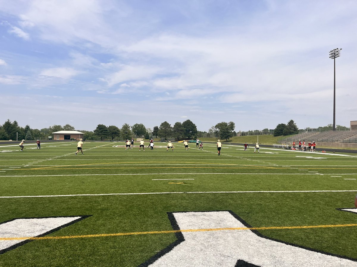 It was a great day at the BEAR CAVE! 
Thank you to Omaha Northwest and Omaha Benson for coming over and getting some 7 on 7 work in. 

We’re getting better every day! Tomorrow is another opportunity to progress! 
8:00am in the Wt Room
#Believe