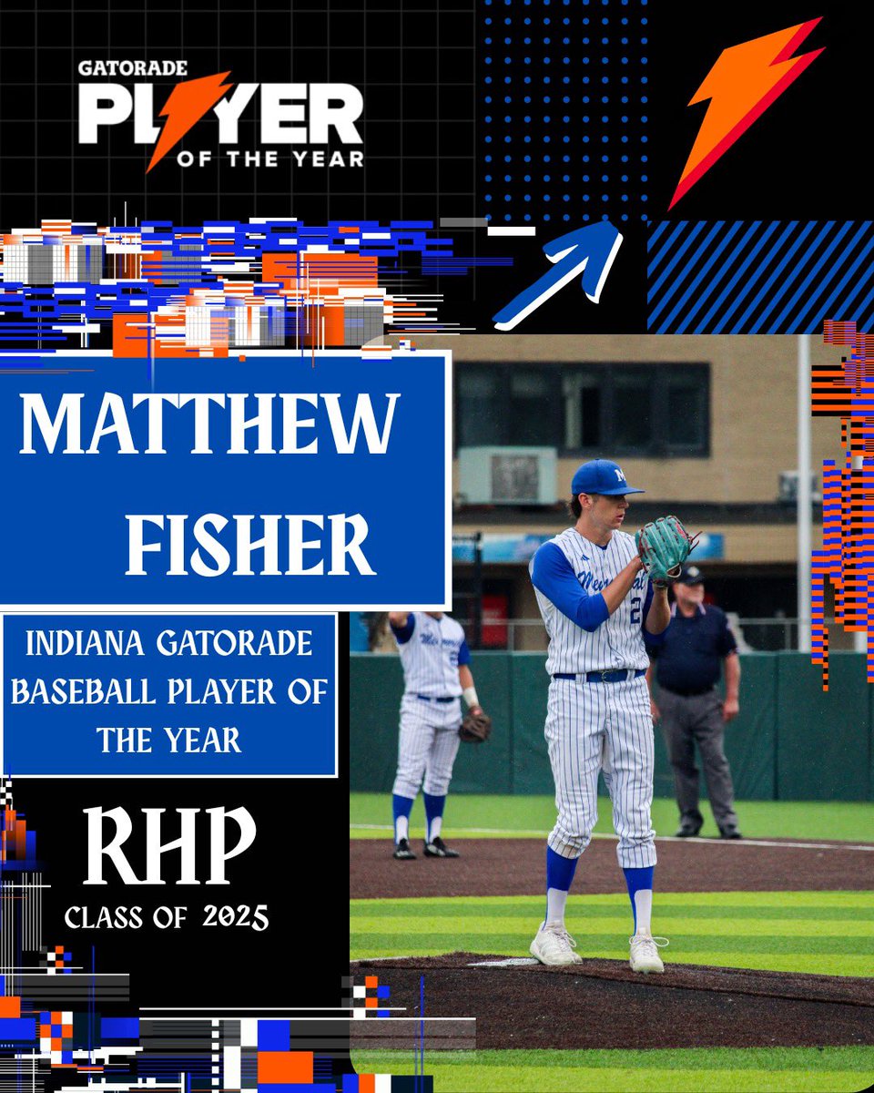 🎉 HUGE CONGRATULATIONS to Matthew Fisher! 🎉
Memorial High School’s very own Matthew Fisher has been named the 2025 Indiana Gatorade Player of the Year for Baseball! ⚾💪
This prestigious honor recognizes not only Matthew’s elite athletic performance, but also his outstanding