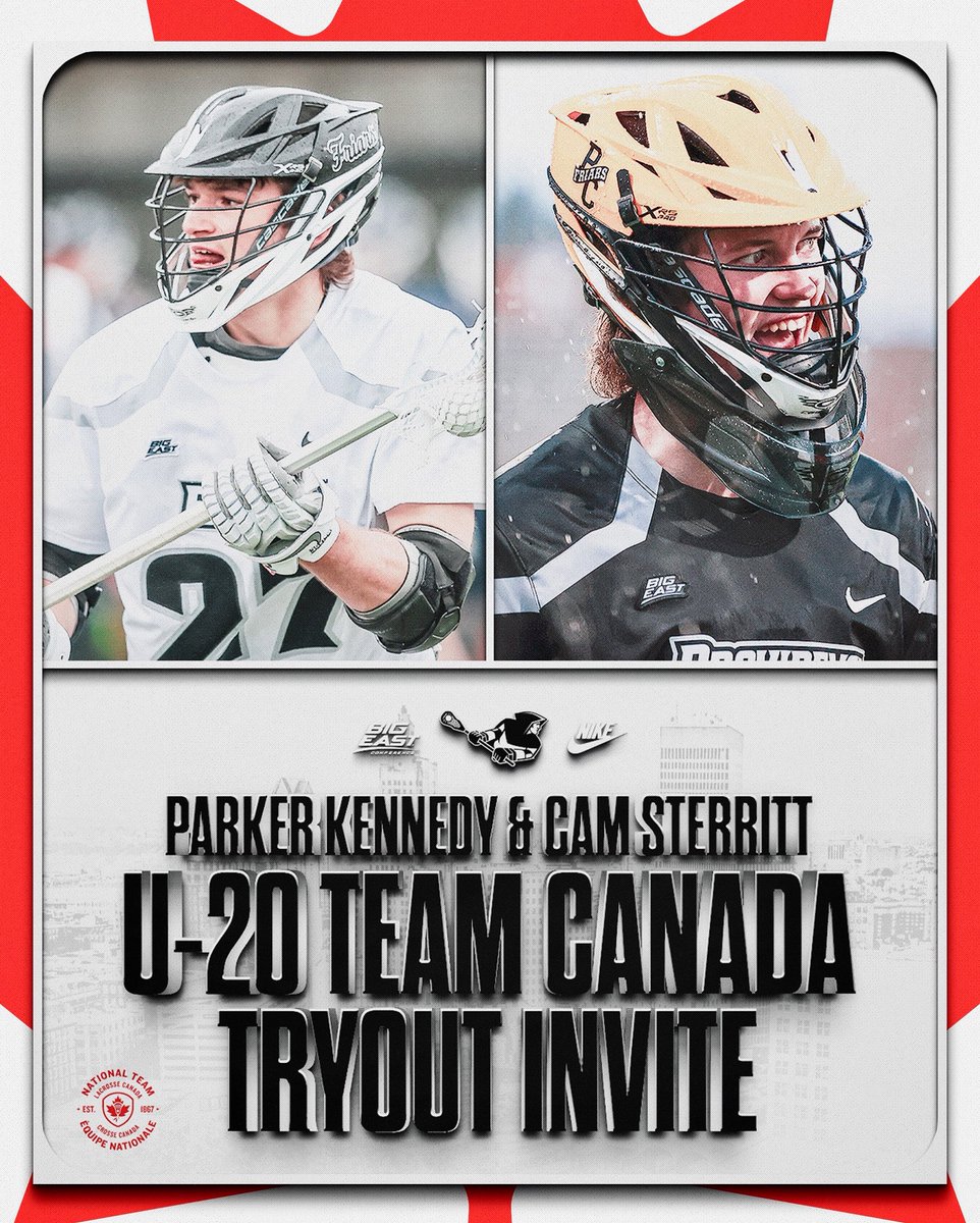 Wishing Parker Kennedy and Cam Sterritt the best of luck at the U20 Canada Lacrosse Training Camp! #gofriars