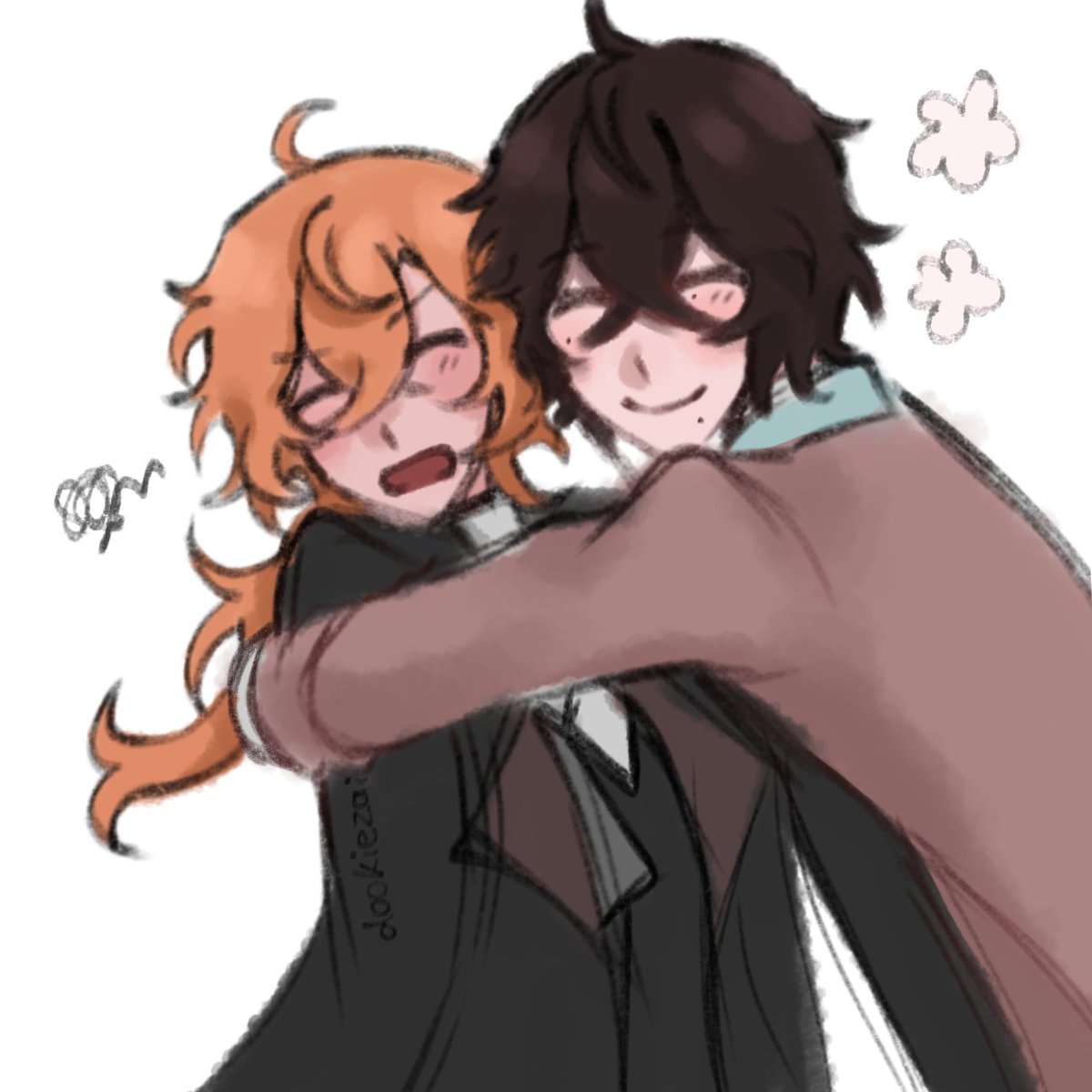wife and his wife
#fanart #soukoku #dazai #chuuya