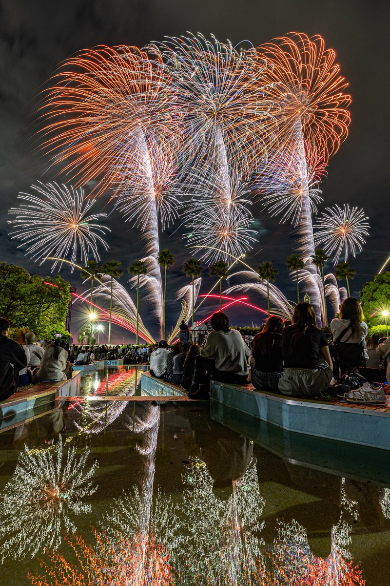 NochiCamera's tweet photo. 今年の花火初め✺⋆* 
#名港水上芸術花火 https://t.co/Vmxa7EYwm2