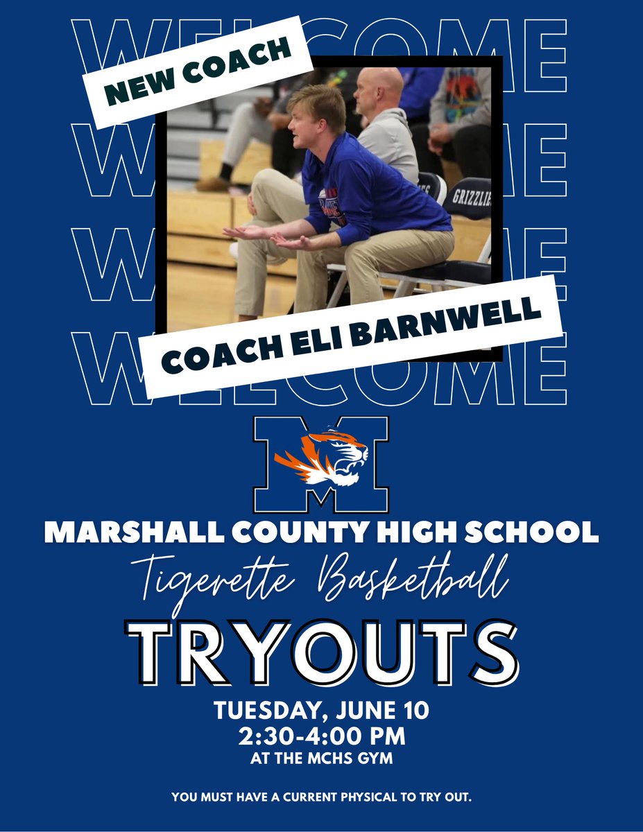 Welcome new Coach Eli Barnwell.