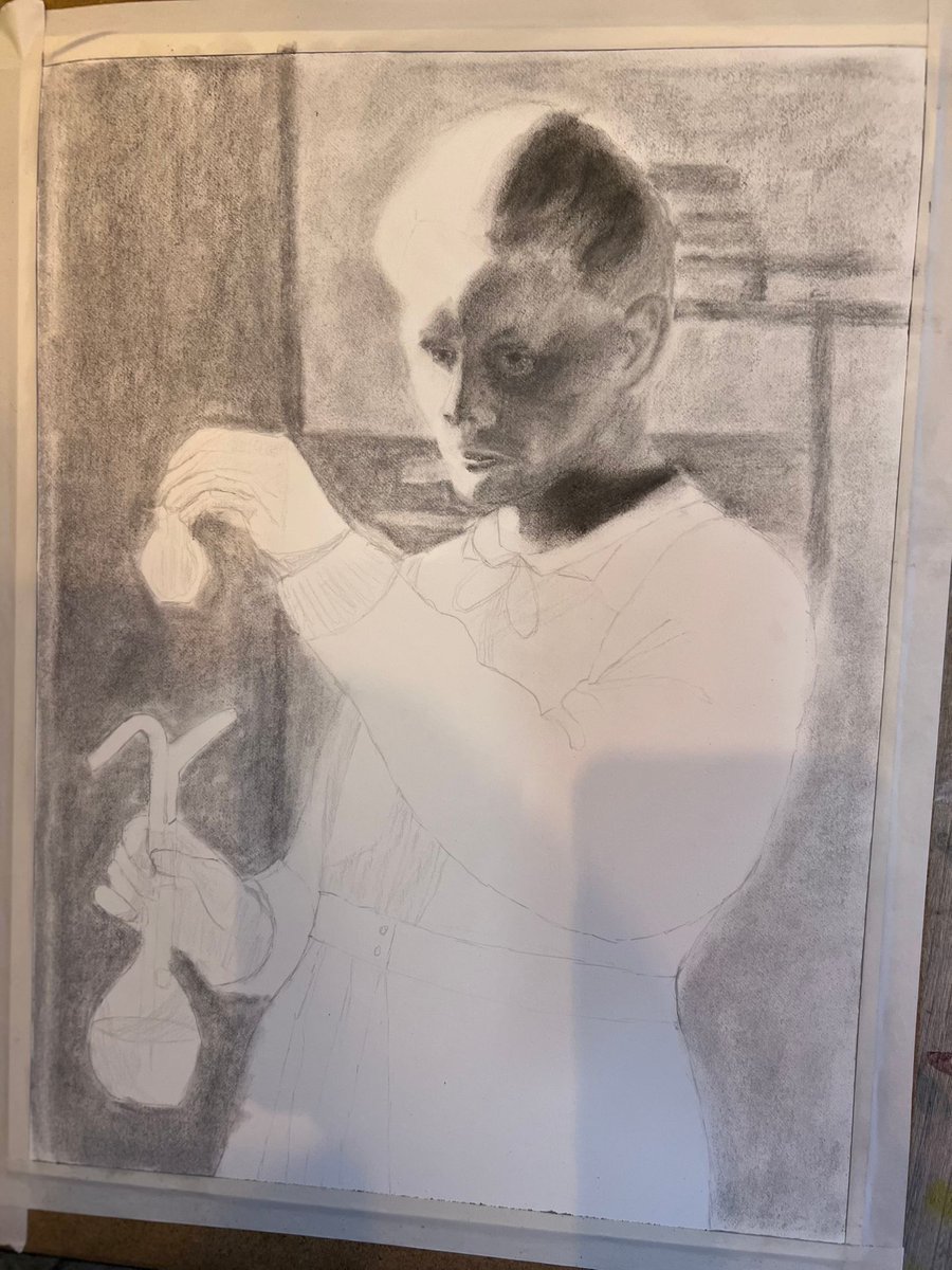 Who  is this?
Work in progress by my student from tonight’s class