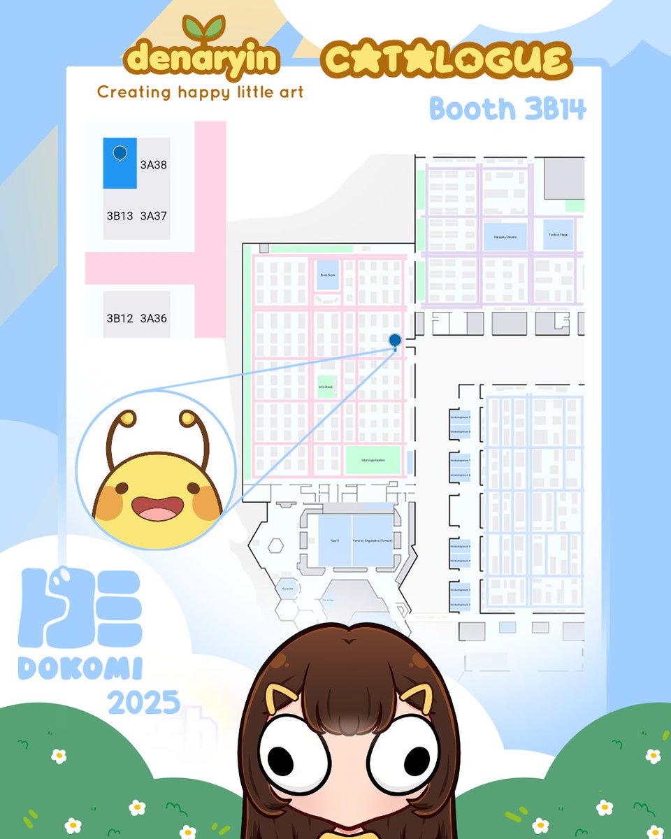 First time at Dokomi!!:D Find me at 3B14 👀 Certain merch is super low stock so be quick!