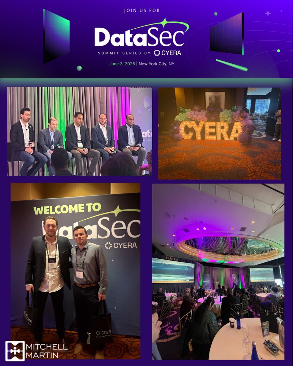 Shawn Dorgan and Michael Iacono attended Cyera’s DataSec Summit Series in NYC — great insights, conversations, and a deep dive into how AI is shaping data security. Thanks to Cyera for hosting a packed agenda
