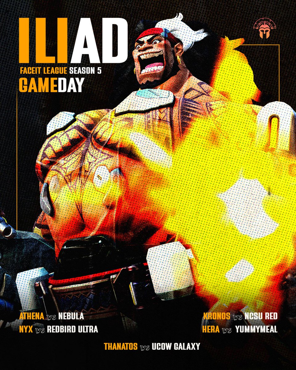 🗡 GAME DAY – FACEIT League Season 5 🛡
ILIAD marches forward. ⚔️

KRONOS bends time, ATHENA commands wisdom.
HERA asserts her reign, NYX rises from the shadows
THANATOS stalks in silence, death at his side

The legends are written match by match.

Let’s make today count.