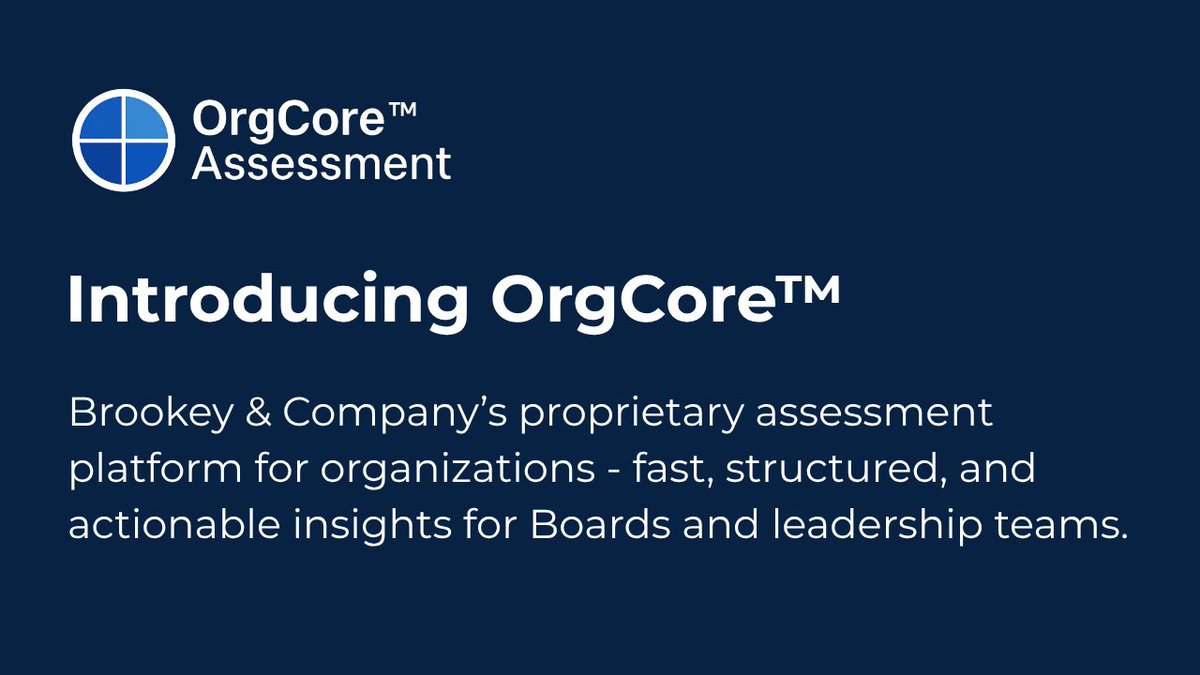 BrookeyCompany's tweet photo. OrgCore™ is now live.
A new kind of assessment suite—fast, visual, GenAI-supported—built for Boards and leadership teams.
• OrgMap™
• Pulse Scorecard™
• BoardView™

Clarity at the speed of leadership.
Learn more: https://t.co/mFgPtouwlN https://t.co/G5oKfrtExR