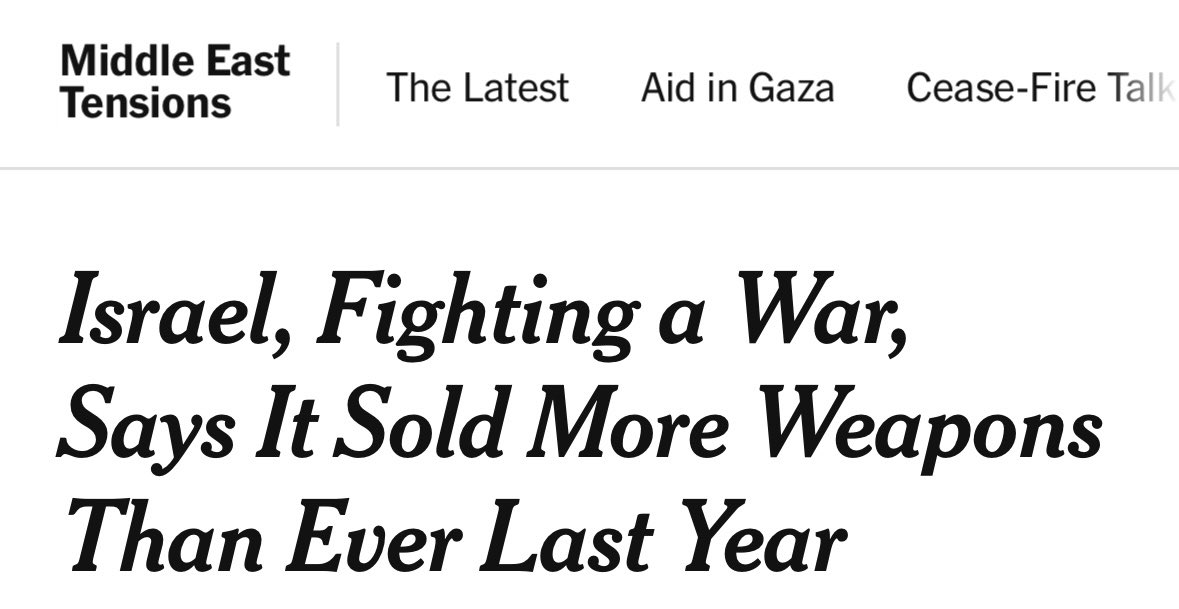 Genocide is good for business.