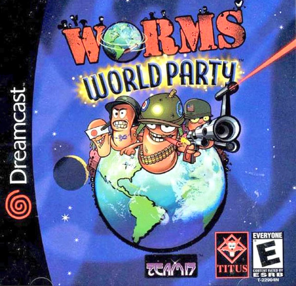 DeGamersparaGa1's tweet image. Un día como hoy miércoles 4 de Junio pero hace 24 años (2001) se estrenaba Worms World Party en Norteamerica para la consola Sega Dreamcast 🔥🔥🔥 

Lo jugaron, que puntaje le dan del 1 al 10?

#worms #sega #dreamcast  #gaming #retrogaming