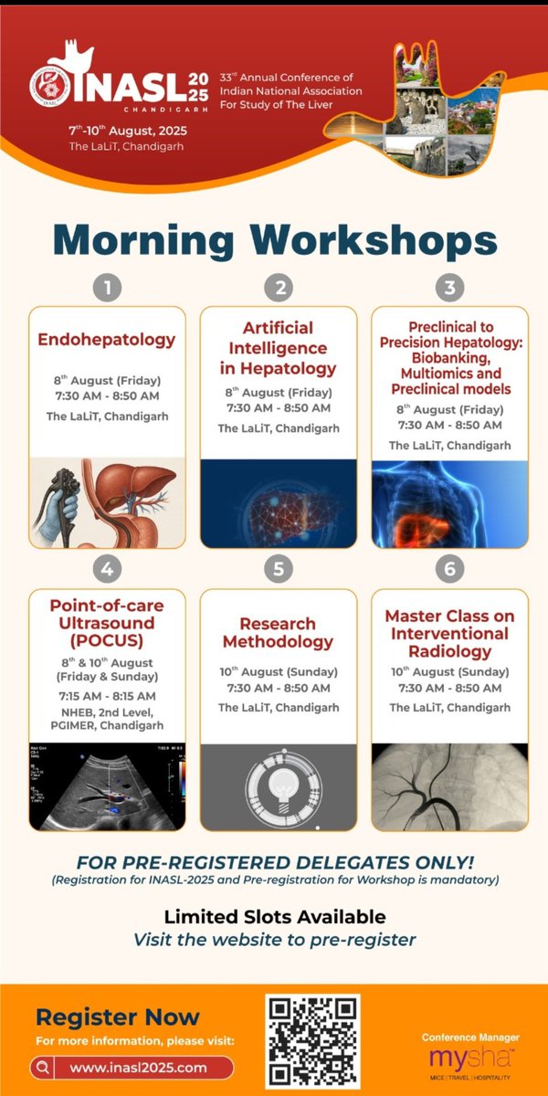 INASL-2025 
7th - 10th August, 2025, Chandigarh 
Morning Workshops/Masterclass and Much more.
Looking forward to see u All.
Register now -  inasl2025.com
