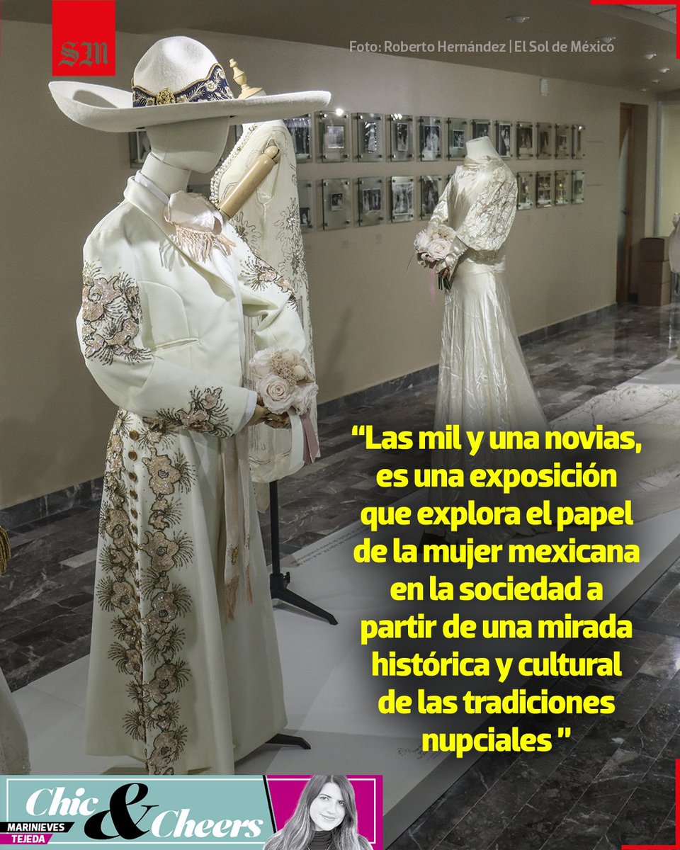 #ChicAndCheers 🤩I👰🏻‍♀️ El 13 de junio, el Museo Ídolos del Esto abrirá sus puertas a la exposición Las mil y una novias.

👰🏻‍♀️🇲🇽Ofrece una mirada histórica y cultural de las tradiciones nupciales en México.
solde.mx/442S48g

📷 Roberto Hernández I El Sol de México