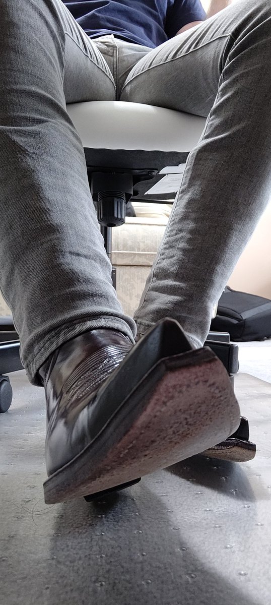 Under my desk, waiting for service.