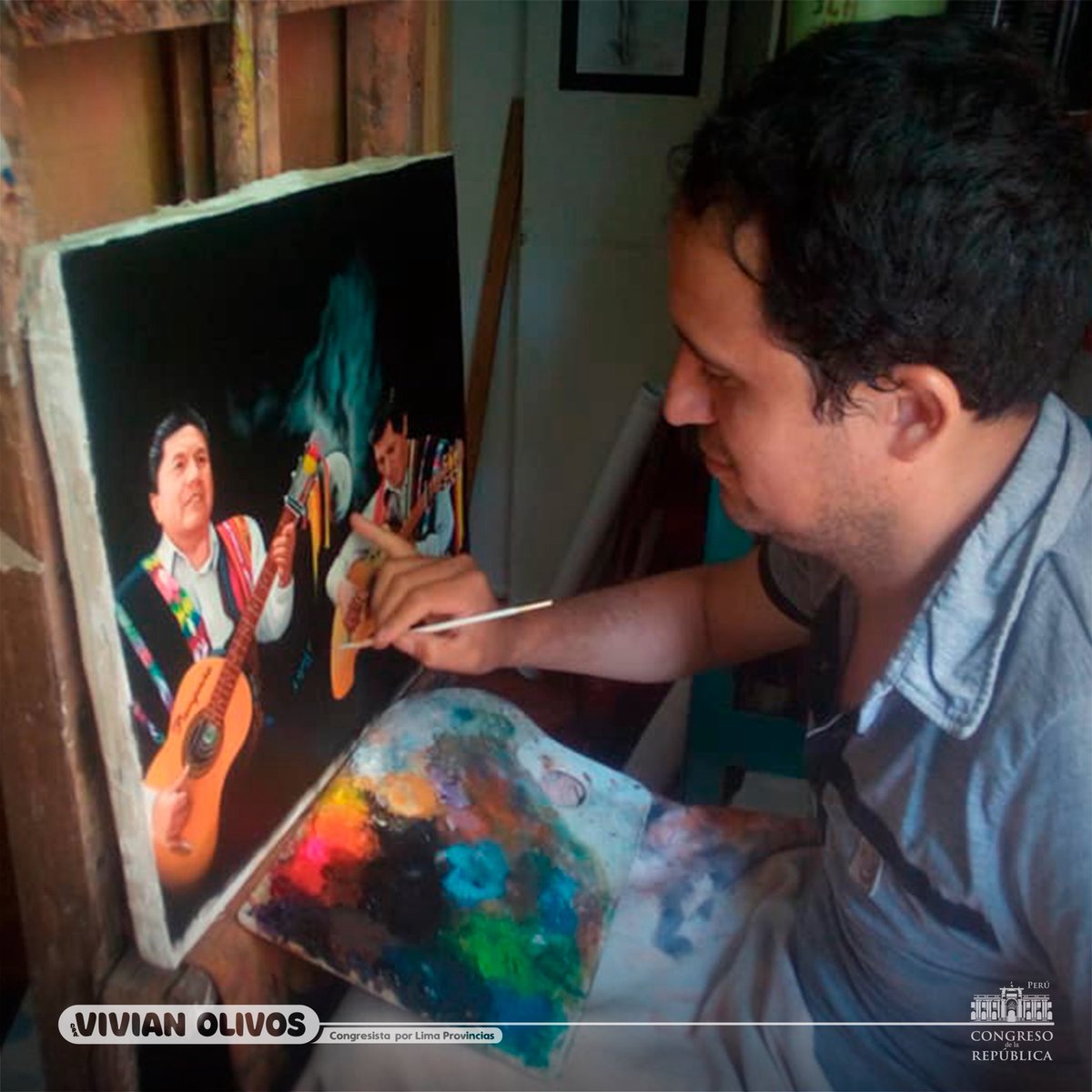 Reconocimiento a Jhony Lázaro Huari, artísta plástico, natural del distrito #Viñac  provincia de #Yauyos,  tuvo la iniciativa de elaborar murales para embellecer al distrito; además tiene una serie de obras del sentimiento yauyino.

#ConLaPoblación #LimaProvincias #VivianOlivos