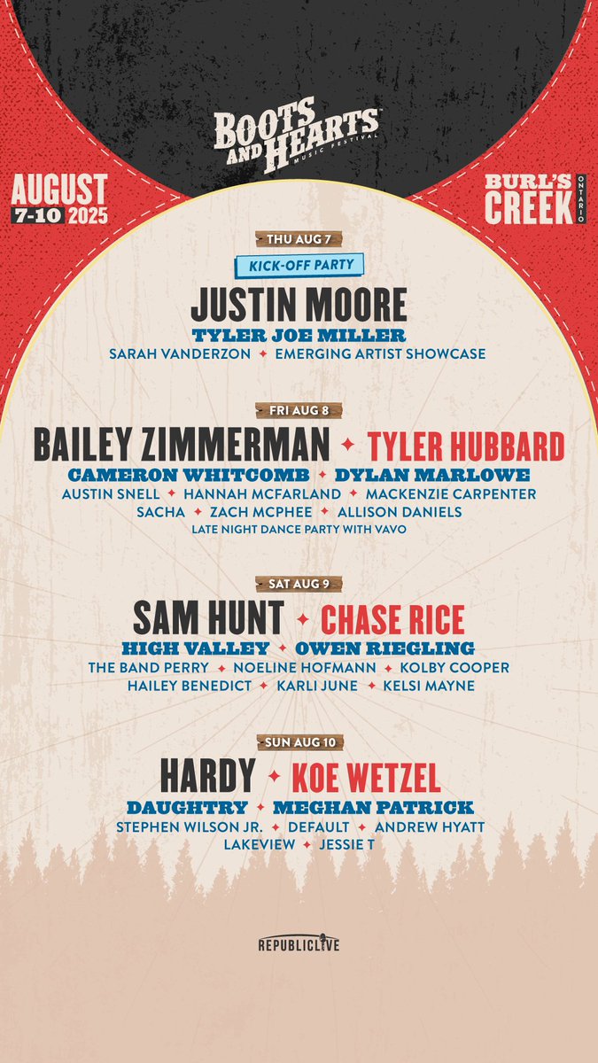 Mississauga Music (@mississauga_m) on Twitter photo We are excited to give away 2 weekend passes to <a href="/BootsandHearts/">Boots and Hearts</a> Music Festival on August 7-10th!
TO ENTER:
1. Follow us o Twitter ⭐️
2. Tag who you would bring to the festival in the comments 🤠
3. Cross your fingers! 🤞🏽🤞🏻🤞🏿🤞
For more visit:
linktr.ee/bootsandhearts We are excited to give away 2 weekend passes to <a href="/BootsandHearts/">Boots and Hearts</a> Music Festival on August 7-10th!
TO ENTER:
1. Follow us o Twitter ⭐️
2. Tag who you would bring to the festival in the comments 🤠
3. Cross your fingers! 🤞🏽🤞🏻🤞🏿🤞
For more visit:
linktr.ee/bootsandhearts