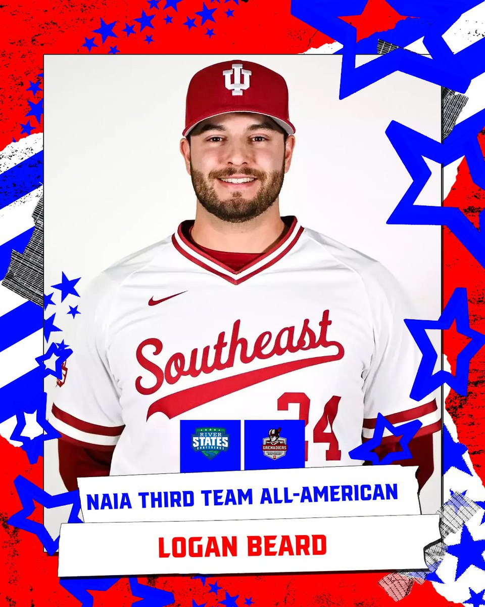 River States Conference (@riverstatesconf) on Twitter photo The River States Conference congratulates the league's All-American selection in baseball!
The RSC Player of the Year, <a href="/GrenadierDugout/">IU Southeast Baseball</a>'s Logan Beard, was recognized as a Third Team All-American by the NAIA! The River States Conference congratulates the league's All-American selection in baseball!
The RSC Player of the Year, <a href="/GrenadierDugout/">IU Southeast Baseball</a>'s Logan Beard, was recognized as a Third Team All-American by the NAIA!