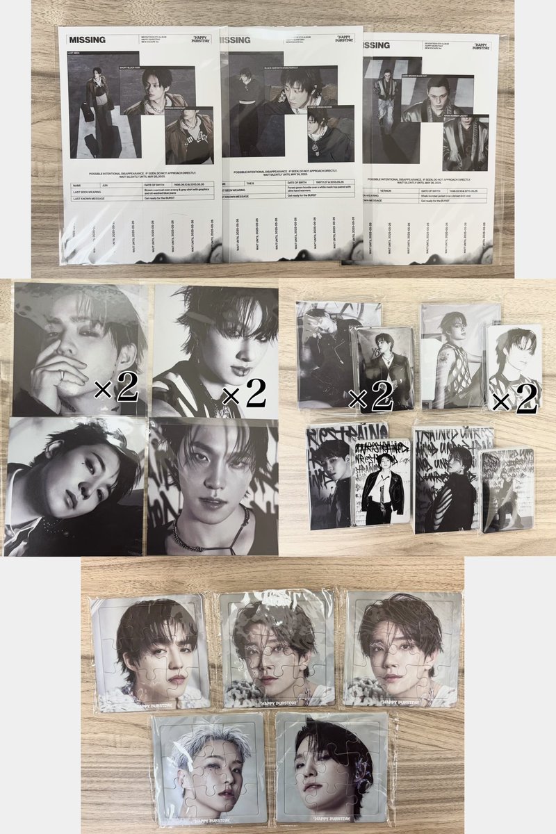 tmymm1's tweet photo. SEVENTEEN セブチ HAPPYBURSTDAY  
トレカ 交換 Weverse  タワレコ HMV ユニバ　TSUTAYA 特典　

【譲】 画像1〜4枚目

【求】 ウジ🍚 バーノン🐻‍❄️
　　💖＞無印  (リプ欄)

封入↔️封入、特典↔️特典
複数枚まとめて交換可能な方優先

都内手渡しor郵送 https://t.co/1dZBTIhkVb