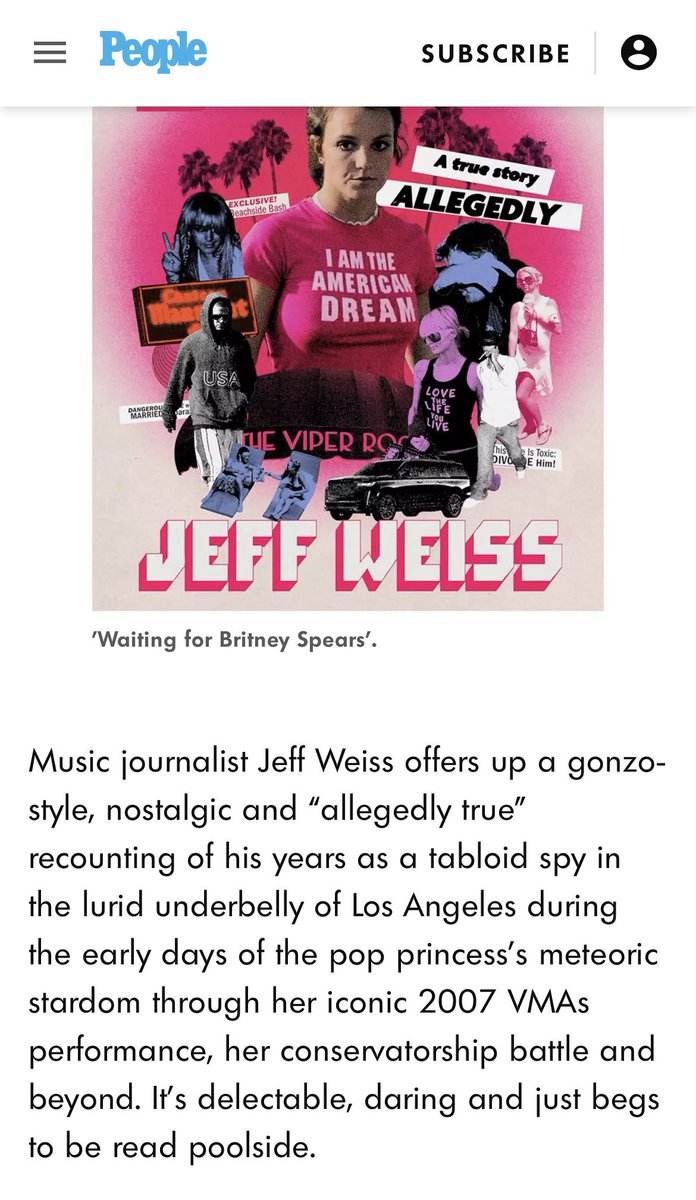 Feels good to be in People Magazine and have it not be connected to getting arrested while working for People Magazine