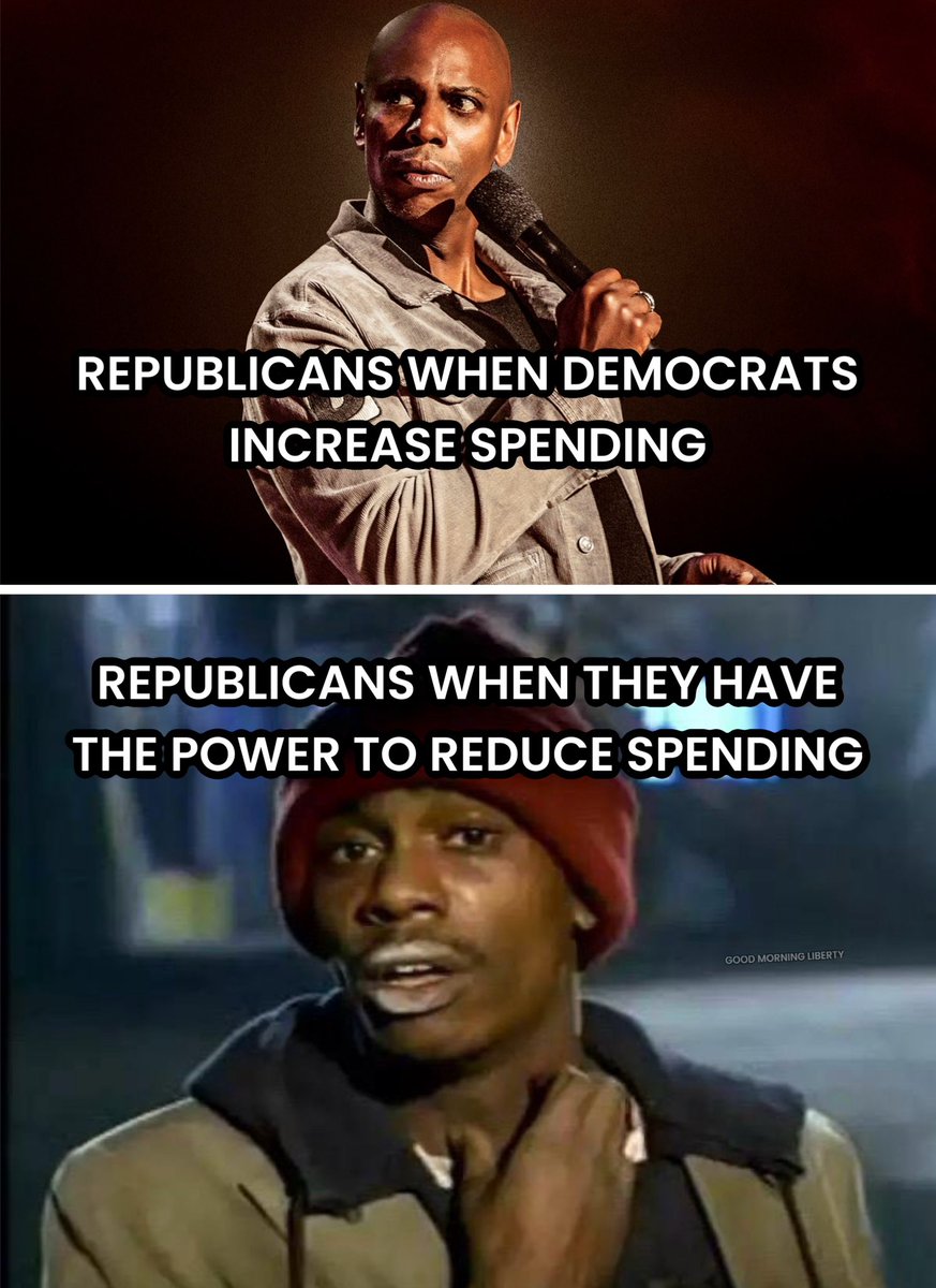 GoodAMLiberty's tweet image. Cut the spending. We had a whole election about this. America voted for smaller government.