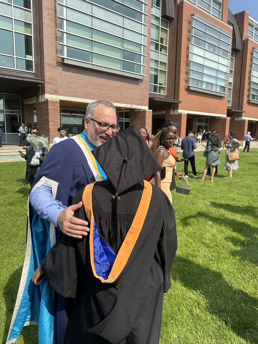 DrStevenMurphy's tweet photo. So proud of our hardworking @ontariotech_u students as we begin the first day of convocation. So many first in fam students sharing their stories with me. Education is the great equalizer. Yes, we need nation building projects, AND we need the best and the brightest. https://t.co/89AiLxCw1s