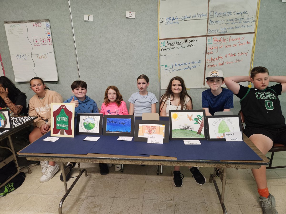 I had a very cool afternoon at Lanesborough Elementary for the 6th graders' art show, which tasked each participant to depict historic landmarks in town. Had great conversations with some young voices that I can't wait to get on <a href="/WAMCRadio/">WAMC Northeast Public Radio</a>/<a href="/WAMCNews/">WAMC News</a>! Stay tuned.