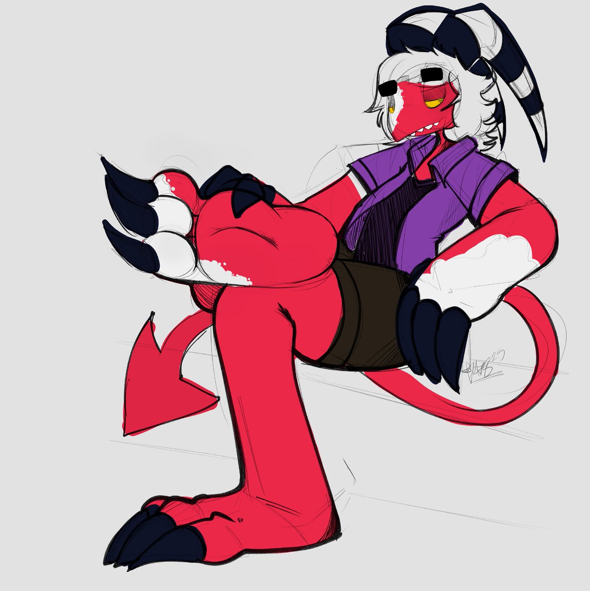 Lil imp doodle for <a href="/FlintTheYordle/">Silas the Imp (comms open)</a> of Silas