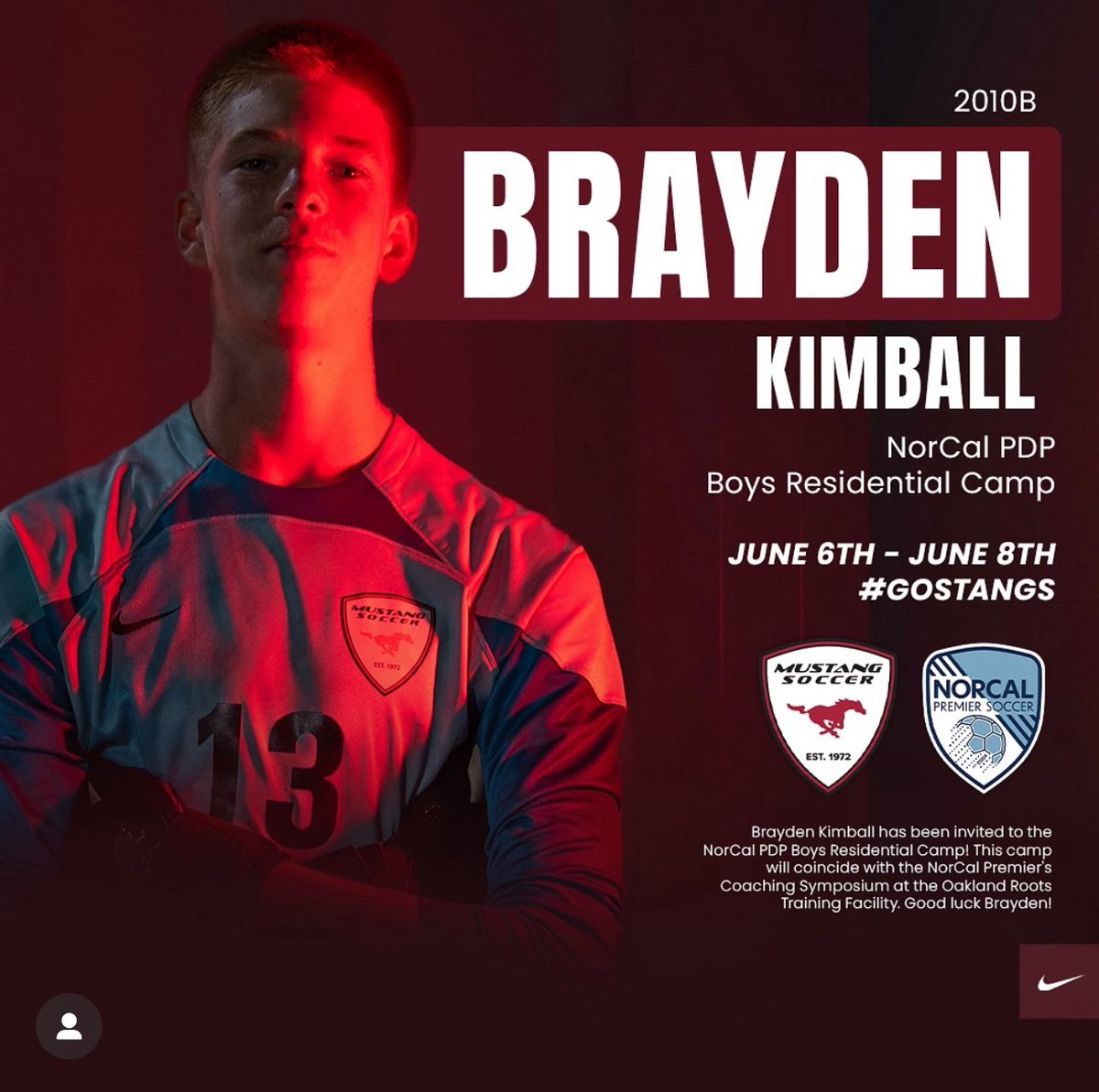 Brayden Kimball (@b_kimball13) on Twitter photo Thanks for the opportunity <a href="/NorCalPreSoccer/">norcalpresoccer</a> <a href="/Mustang_Soccer_/">Mustang Soccer Club</a> <a href="/CoachJosephMar/">Joseph Mar</a> <a href="/WestCoastGK/">West Coast GK</a>
<a href="/oaklandrootssc/">Oakland Roots</a>
Should be fun!!! Thanks for the opportunity <a href="/NorCalPreSoccer/">norcalpresoccer</a> <a href="/Mustang_Soccer_/">Mustang Soccer Club</a> <a href="/CoachJosephMar/">Joseph Mar</a> <a href="/WestCoastGK/">West Coast GK</a>
<a href="/oaklandrootssc/">Oakland Roots</a>
Should be fun!!!