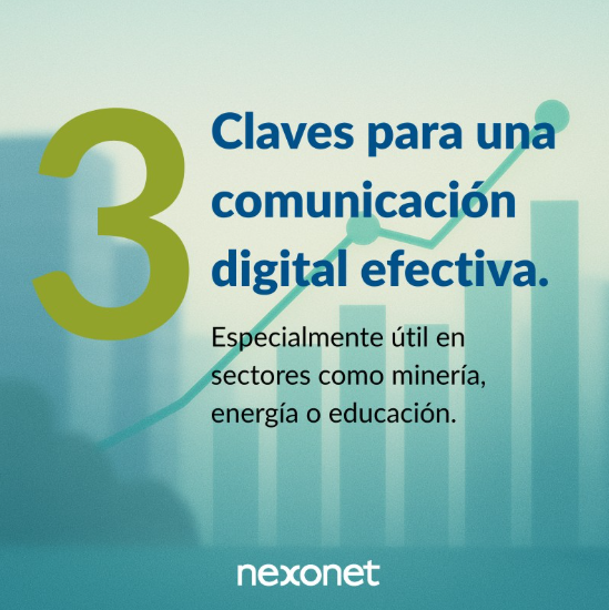 nexonet's tweet photo. 3 claves para una estrategia de comunicación digital efectiva en sectores con alta exposición pública:
https://t.co/K8fj1g5JRB https://t.co/oRMZvDzRkY