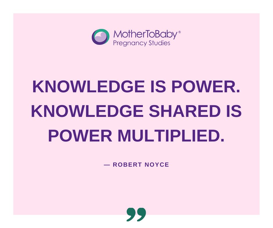 Knowledge is power. 

Find out how we are actively collecting information on medications and health conditions during pregnancy through our research program, MotherToBaby Pregnancy Studies.