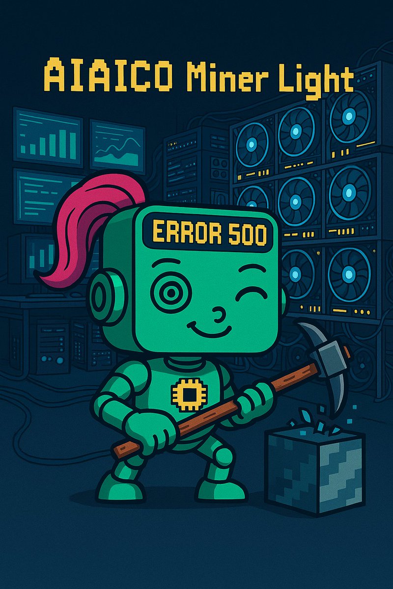 AIAICOcoin's tweet photo. 🧠⚒️ AIAICO Miner Light invadiu o setup mais tecnológico do planeta!
Mesmo com "ERROR 500", ela segue minerando caos e quebrando blocos de lógica como ninguém.
#AIAICO #MinerLight #CryptoCaótica #Error500 #SetupDoCaos https://t.co/FeTV5fC5Ss