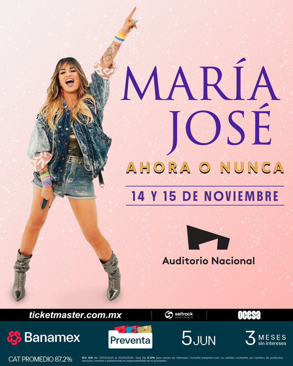 EnPOPados's tweet image. María José, el show más poderoso del año tiene nombre: "Ahora o Nunca": canalenpopados.blogspot.com/2025/06/maria-… @lajosa #MariaJose #AhoraONunca @auditoriomx #AuditorioNacional @Ticketmaster_Me  @ocesa_total  @aldo._.patricio @mbarrerao @rafagaroquera 

#EnPOPados