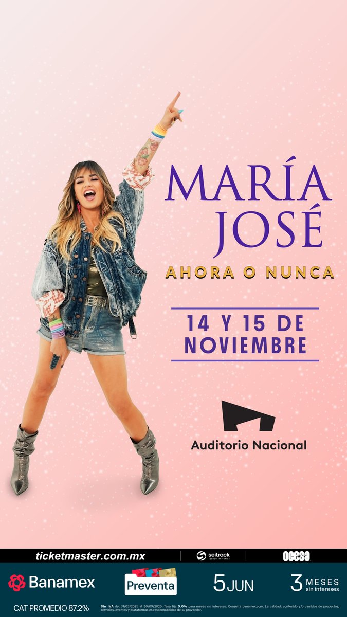 EnPOPados's tweet image. María José, el show más poderoso del año tiene nombre: "Ahora o Nunca": canalenpopados.blogspot.com/2025/06/maria-… @lajosa #MariaJose #AhoraONunca @auditoriomx #AuditorioNacional @Ticketmaster_Me  @ocesa_total  @aldo._.patricio @mbarrerao @rafagaroquera 

#EnPOPados