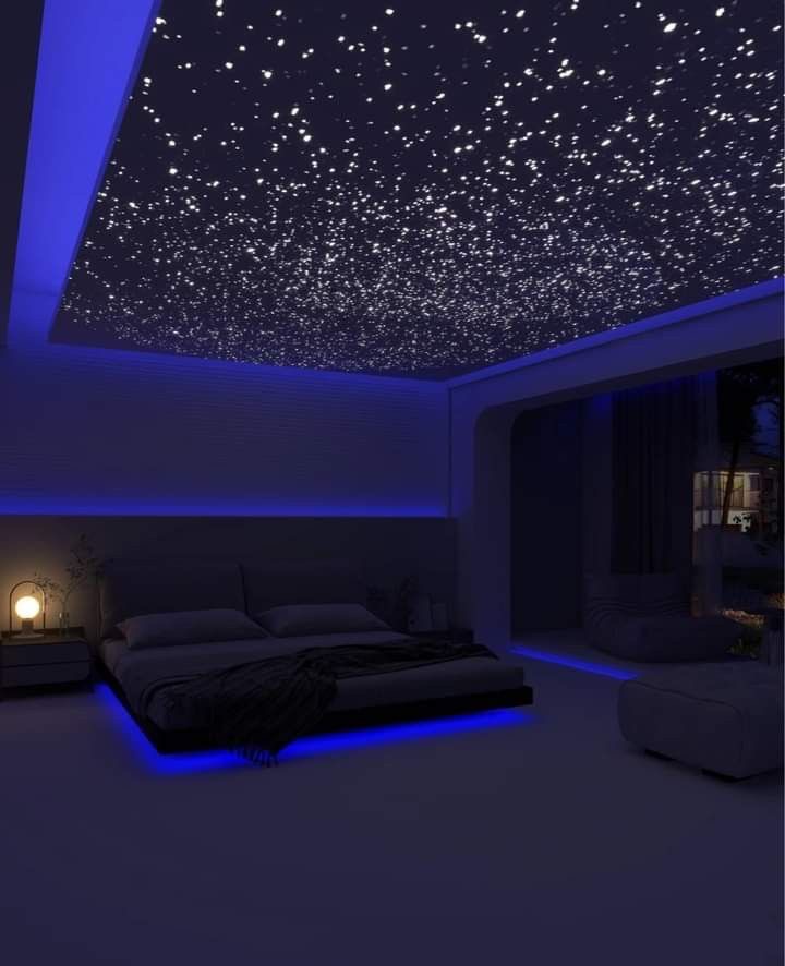 Starry ceiling bedroom.