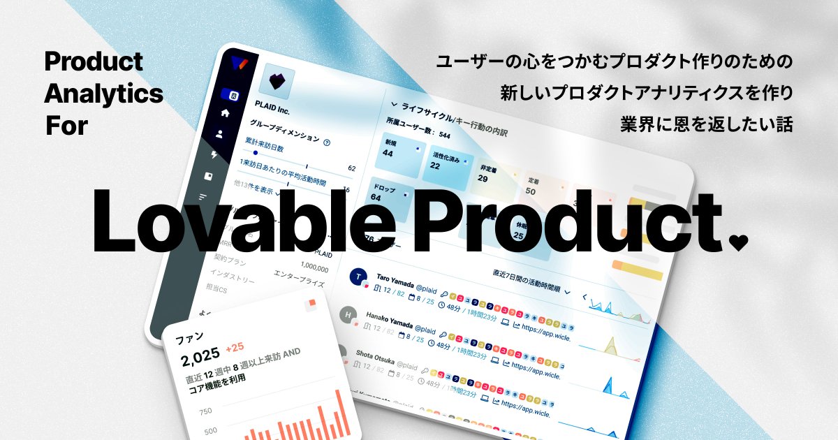 愛されるプロダクトって、「気づいたら毎日使ってる」みたいな道具なんじゃないか。
そんなプロダクトを作る人たちのために、ユーザーの行動と感情の“兆し”が見えるアナリティクスとしてWicleをアップデートしました。前回からの差分と、個人的に込めた思いを書きました👇
