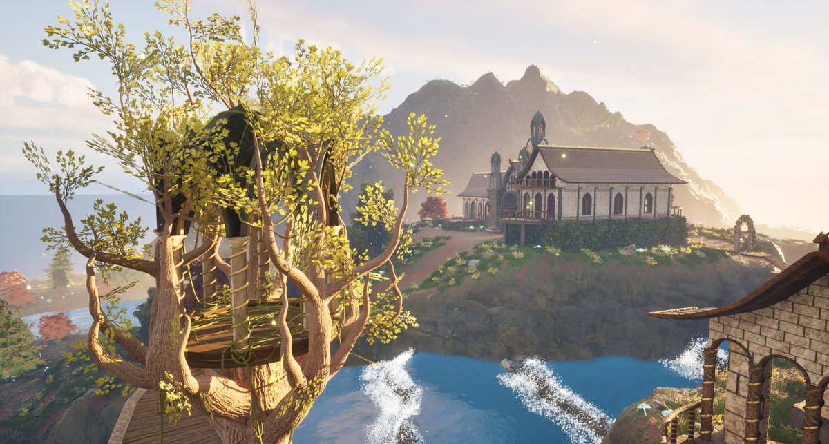 Loumcc890's tweet photo. My 3rd year uni project. 
An Elvish inspired village, all created by me.

#elvishvillage #elvish #LordOfTheRings #rivendell #middlearth #3denvironment #3dart #3Dartist #unreal #unrealengine #gamedevelopment https://t.co/kZWlFzLq7v