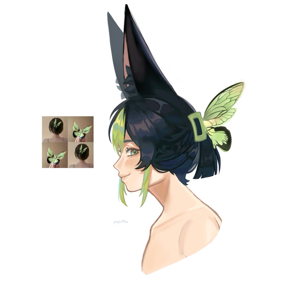 projecttenn's tweet photo. #tighnari 🦋💚 https://t.co/syUNMYTn3j