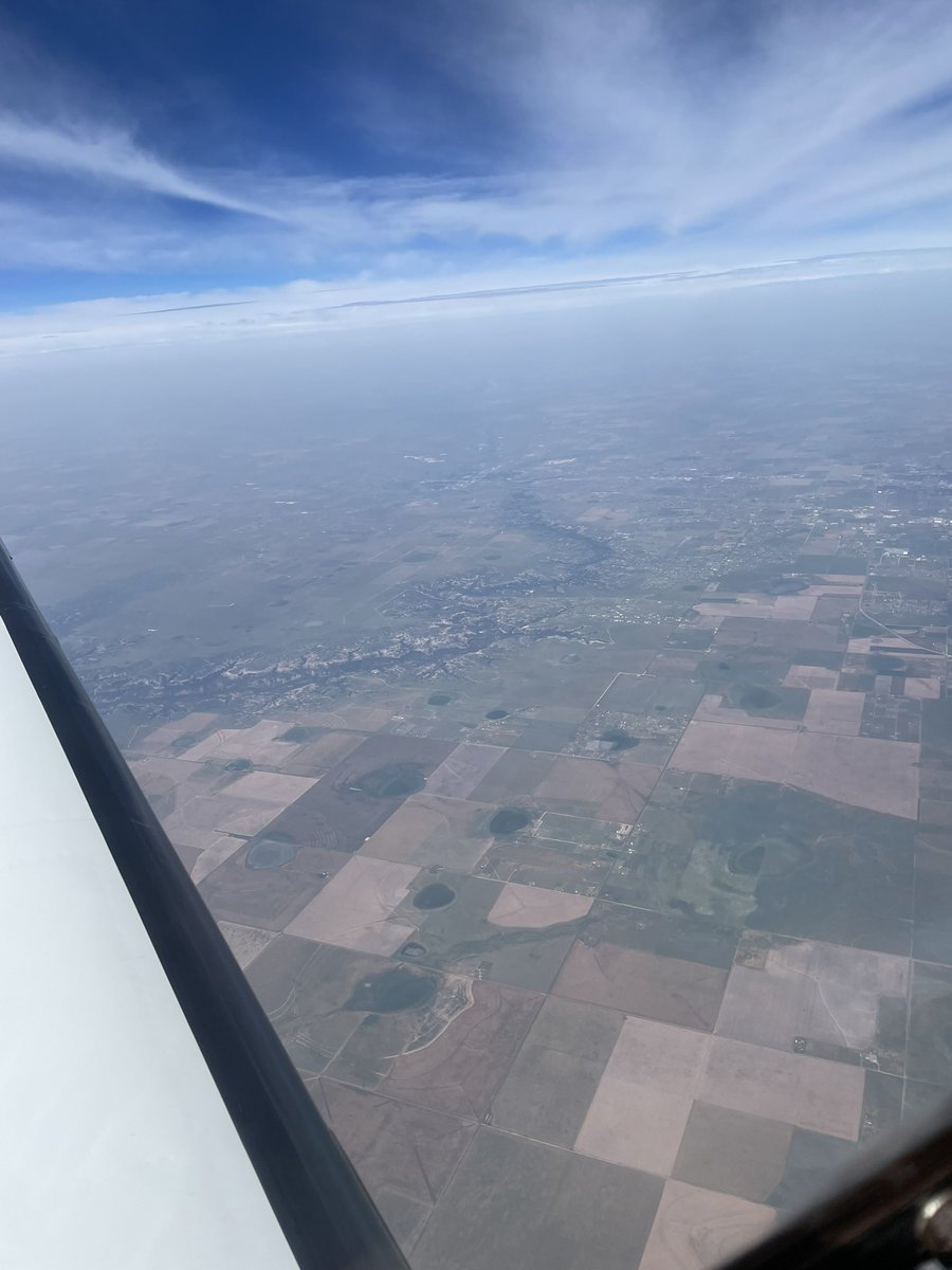 Upper reaches of Palo Duro Canyon from 24,000ft