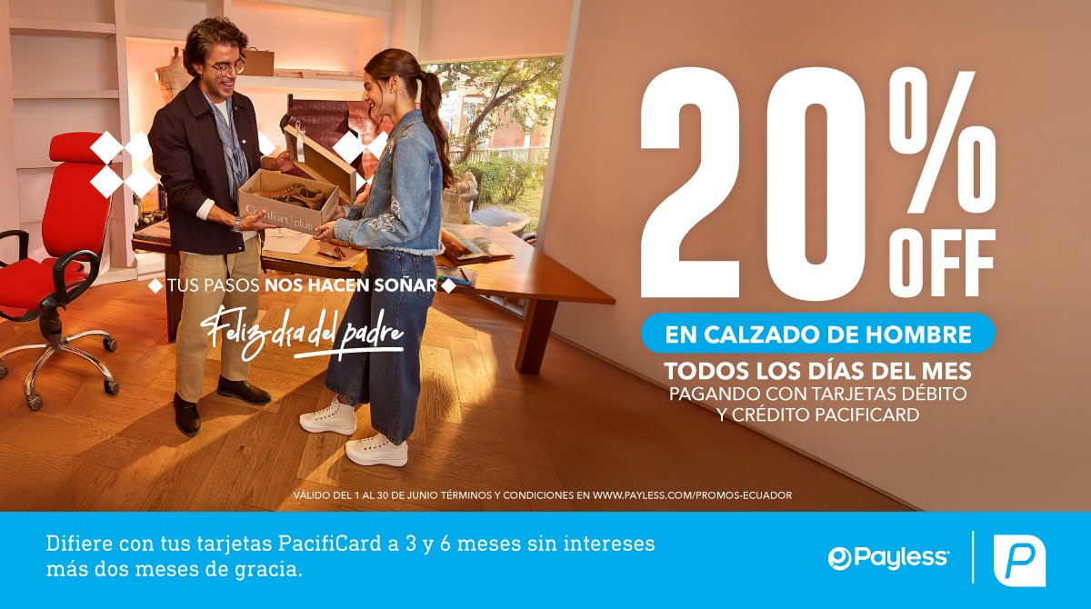 🤗 De pequeños seguimos sus pasos, y con el tiempo, comenzamos a caminar juntos. ¡tus pasos nos hacen soñar!​ 🥰

🛍️ Compra los favoritos de Papá con PacifiCard con el 20% OFF. Difiérelo a 3 y 6 meses sin intereses + 2 meses de gracia. 💳
bit.ly/4kuPJJk