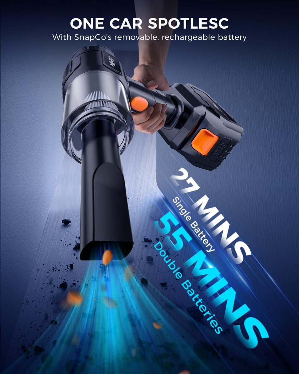 Car Vacuum Portable Cordless, 35000PA High Power Suction and Blower, Wireless Handheld Vacuum Cleaner for Car

🚗 Clean smarter and easier with an impressive 40% discount on this powerful handheld vacuum

• Retail Price : $99.99  
• Discounted Price : $59.99  
• View on Amazon