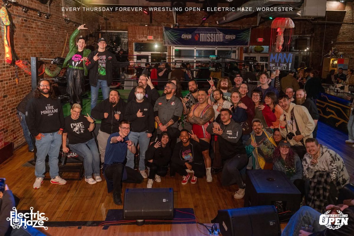 Tim (@patsfanbe) on Twitter photo Canโt wait to be back at Electric Haze soon
I miss being @wrestlingopen
๐ธ: <a href="/stabodeely/">Steve ๐ธ</a> Canโt wait to be back at Electric Haze soon
I miss being @wrestlingopen
๐ธ: <a href="/stabodeely/">Steve ๐ธ</a>