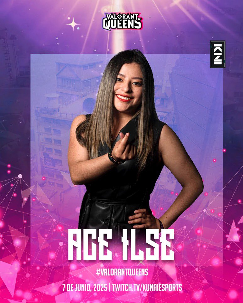 ACE IlsE y Lu 🐺 (@ace_ilse) on Twitter photo Nos vemos este 7 de junio en el #ValorantQueens 👑💥
Emocionada de ser parte de este evento tan especial 💖
Gracias a <a href="/KunaiEsports/">Kunai Esports</a> por tomarme en cuenta, ¡nos vemos ahí con toda la actitud! 💅 y un Iso o Clove. 💜👾 Nos vemos este 7 de junio en el #ValorantQueens 👑💥
Emocionada de ser parte de este evento tan especial 💖
Gracias a <a href="/KunaiEsports/">Kunai Esports</a> por tomarme en cuenta, ¡nos vemos ahí con toda la actitud! 💅 y un Iso o Clove. 💜👾