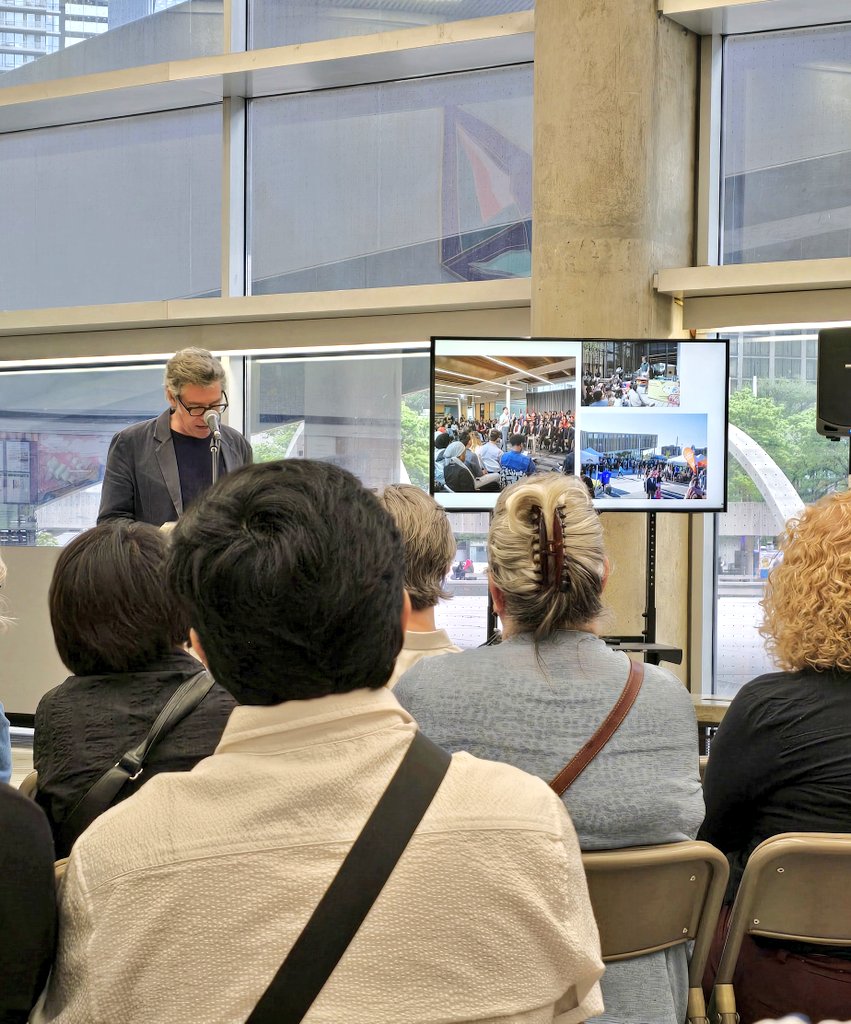 Award-winning architect and author, Andrew Frontini (designer of 2 <a href="/torontolibrary/">Toronto Public Library</a> branches!) reads from his book Episodes in Public Architecture and shares how the community shaped the design of <a href="/TPLAlbion/">Albion Library</a> ❤️ See Andrew at Albion Branch on June 5 at 6:30 pm 😊