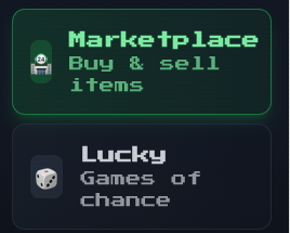 🕯 Whispers from the Depths

Two sealed doors stir beneath the Dungeon...

🛒 Marketplace — Buy &amp; sell items obtained in the dungeons for either $BDUNGEON or AP

🎲 Lucky — A chamber where fate takes form, and dice decide destiny (Verifiably Random by the BDUNG VRF Service).