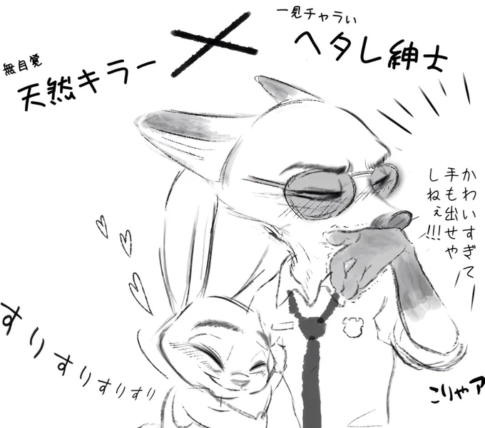 #ズートピア 
勝手にニクジュディを一言で表してみた 