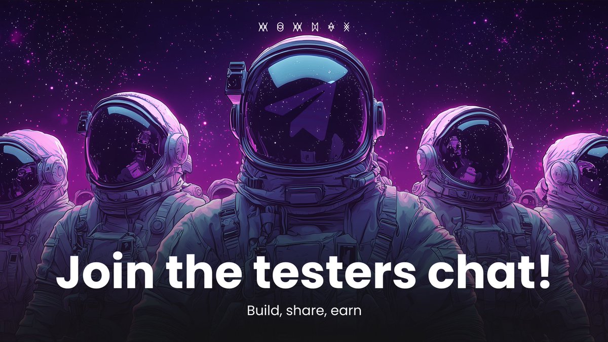 🚨 REMINDER: Join the WOWMAX copy-trading beta testers chat on Telegram!

💡 Got ideas to make copy trading better?

We’re all ears — and the most active contributors will be rewarded.

👉 t.me/dexcopytrading

Let’s build the future of trading together.