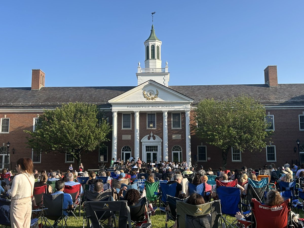 A beautiful night for a concert on the lawn at PHS.