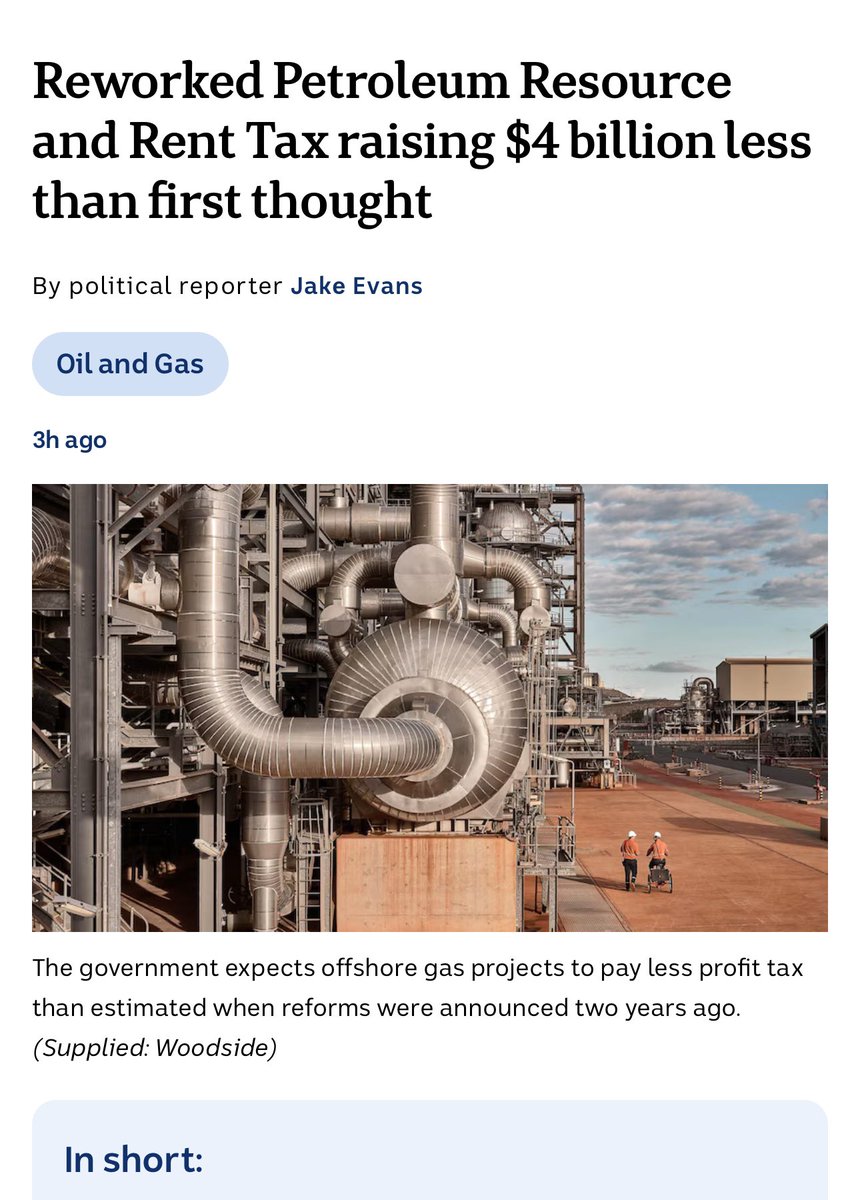 MarkOgge's tweet image. 80% of Australia’s gas is exported and NO GAS EXPORT PROJECT HAS EVER PAID PRRT. 

Utter rort, aided and abetted by THE Australian government.

Big Gas is taking the piss, and your government is letting them.

abc.net.au/news/2025-06-0…