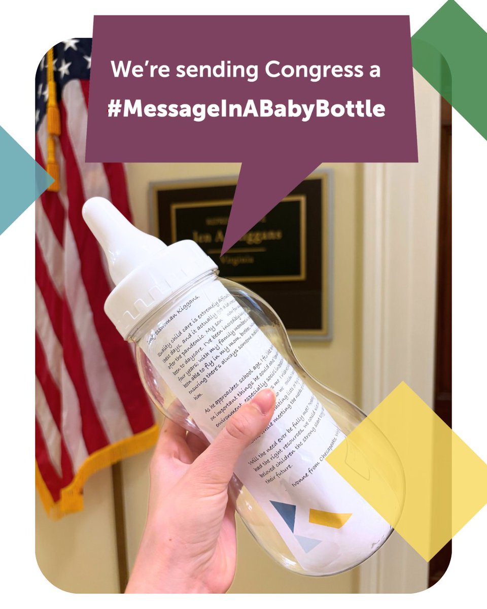 Today we joined partners nationwide in delivering baby bottles to Congress with an important message: Don’t cut programs that babies &amp; families rely on! Add YOUR voice: thinkbabies.org/budgetcuts #MessageinaBabyBottle 🍼