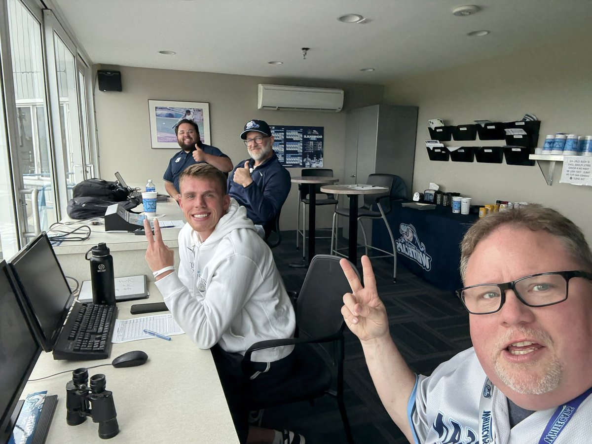 SutherlinJoey's tweet photo. The West Michigan Whitecaps amazing Press Box Pro Ballers enjoying another amazing day of baseball. #catchthewave #CapsCam https://t.co/GqACnvxo6S